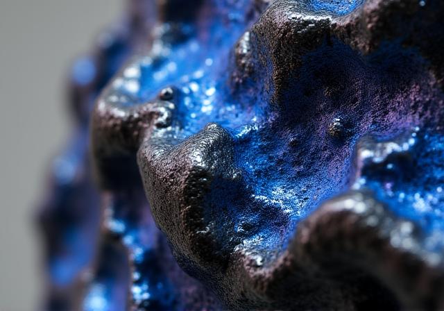 Scultura moderna creata con cenere vulcanica